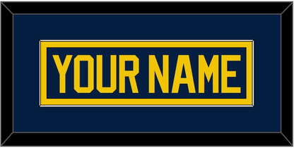 Michigan Hockey Nameplate - Road Blue (2021-2023) - Essential Tier 2