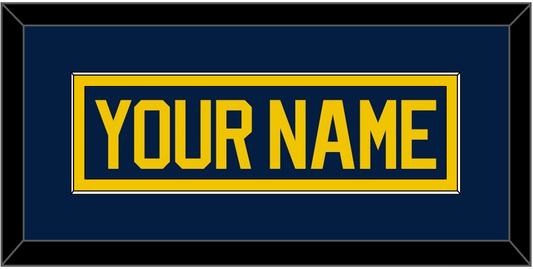 Michigan Hockey Nameplate - Road Blue (2021-2023) - Essential Tier 2