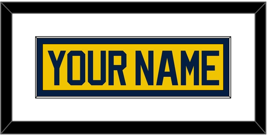 Michigan Hockey Nameplate - Alternate Maize (2021-2023) - Essential Tier 1