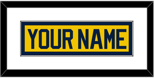 Michigan Hockey Nameplate - Alternate Maize (2021-2023) - Single Mat 1