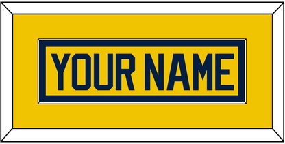 Michigan Hockey Nameplate - Alternate Maize (2021-2023) - Essential Tier 2