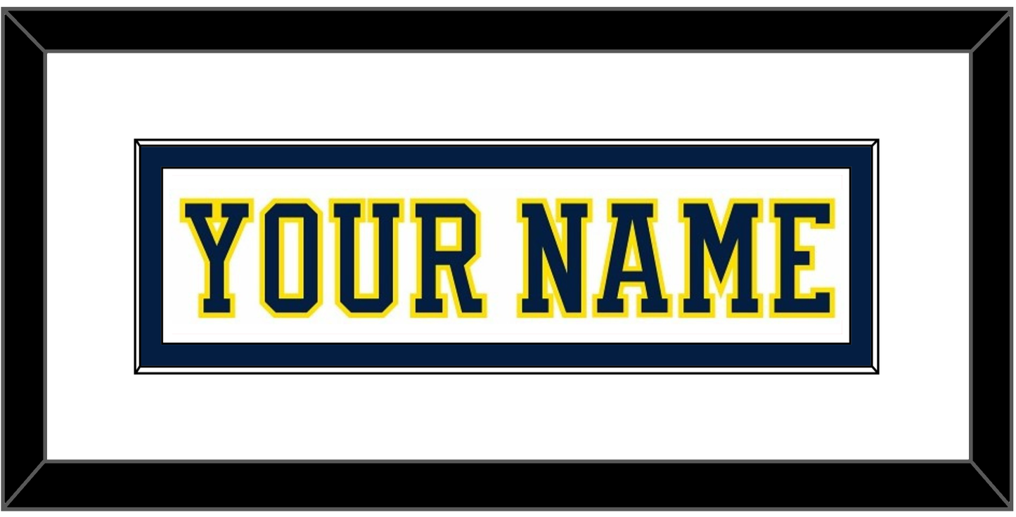 Michigan Hockey Nameplate - Home White (2019-2020) - Essential Tier 1