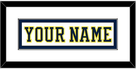 Michigan Hockey Nameplate - Home White (2019-2020) - Single Mat 1