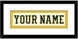 Michigan Hockey Nameplate - Home White (2019-2020) - Single Mat 2