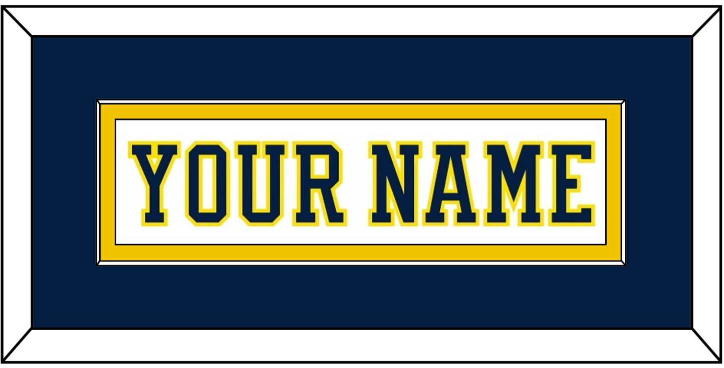 Michigan Hockey Nameplate - Home White (2019-2020) - Essential Tier 3