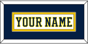 Michigan Hockey Nameplate - Home White (2019-2020) - Single Mat 3