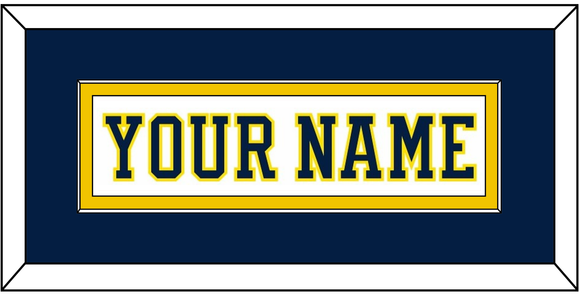 Michigan Hockey Nameplate - Home White (2019-2020) - Single Mat 3