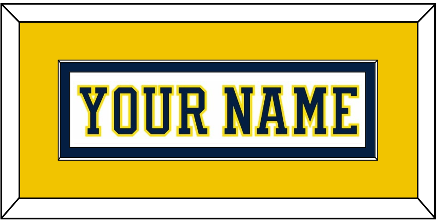 Michigan Hockey Nameplate - Home White (2019-2020) - Essential Tier 4