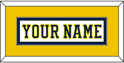 Michigan Hockey Nameplate - Home White (2019-2020) - Essential Tier 4