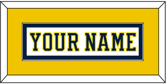 Michigan Hockey Nameplate - Home White (2019-2020) - Essential Tier 4