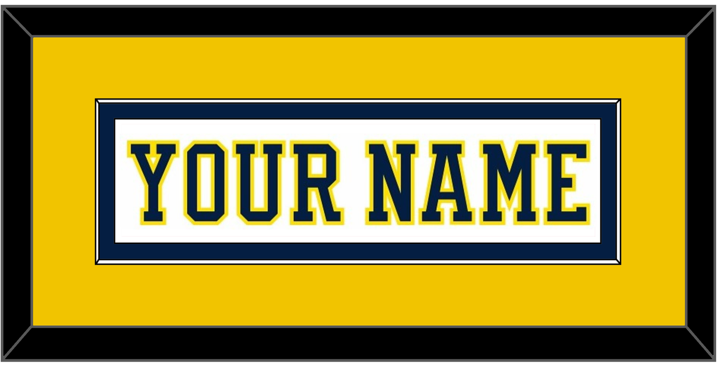 Michigan Hockey Nameplate - Home White (2019-2020) - Essential Tier 4