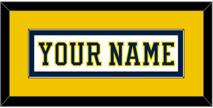 Michigan Hockey Nameplate - Home White (2019-2020) - Essential Tier 4