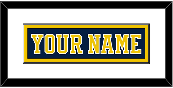 Michigan Hockey Nameplate - Road Blue (2019-2020) - Single Mat 1