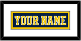 Michigan Hockey Nameplate - Road Blue (2019-2020) - Single Mat 1