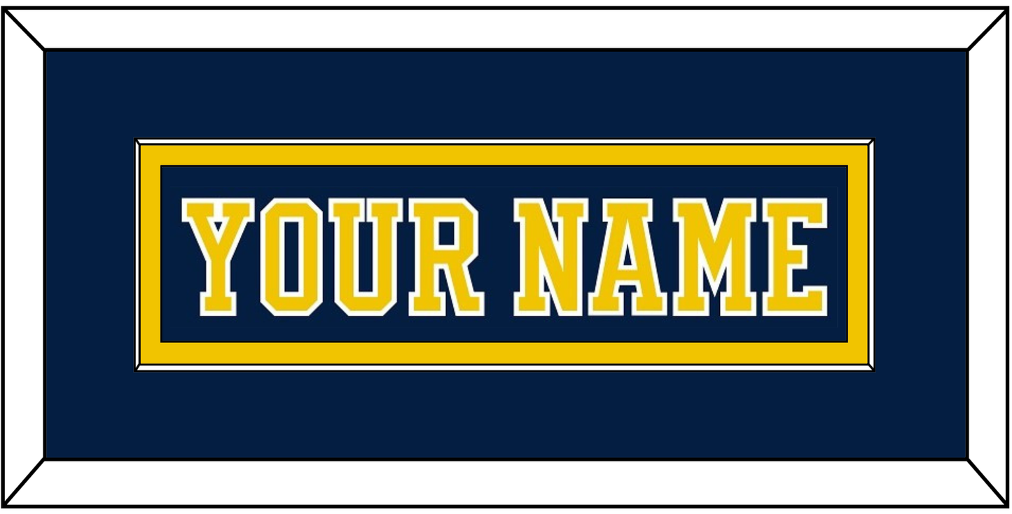 Michigan Hockey Nameplate - Road Blue (2019-2020) - Essential Tier 2