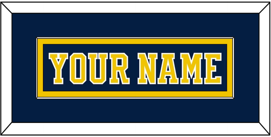 Michigan Hockey Nameplate - Road Blue (2019-2020) - Essential Tier 2