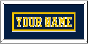 Michigan Hockey Nameplate - Road Blue (2019-2020) - Single Mat 2