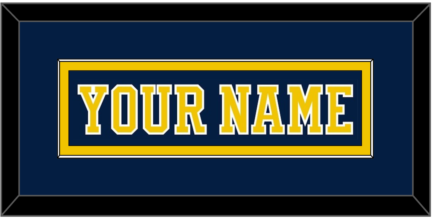 Michigan Hockey Nameplate - Road Blue (2019-2020) - Essential Tier 2