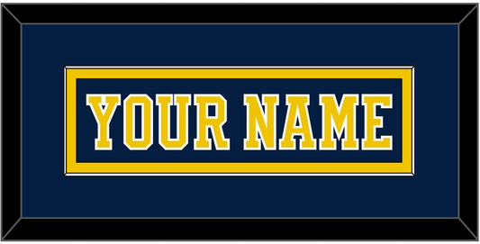 Michigan Hockey Nameplate - Road Blue (2019-2020) - Essential Tier 2