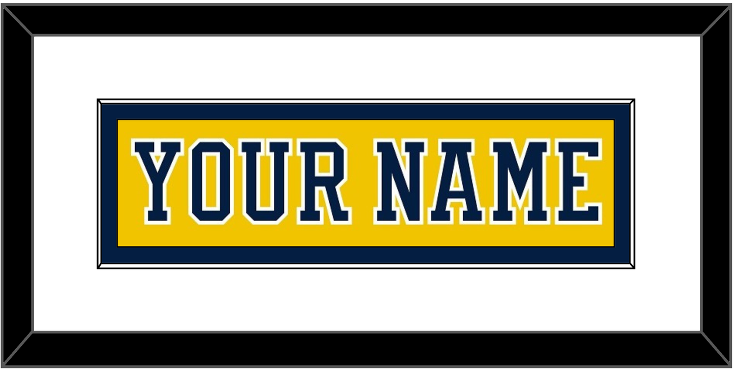 Michigan Hockey Nameplate - Alternate Maize (2019-2020) - Essential Tier 1