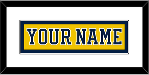 Michigan Hockey Nameplate - Alternate Maize (2019-2020) - Single Mat 1