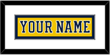 Michigan Hockey Nameplate - Alternate Maize (2019-2020) - Single Mat 1