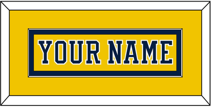 Michigan Hockey Nameplate - Alternate Maize (2019-2020) - Essential Tier 2
