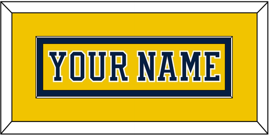 Michigan Hockey Nameplate - Alternate Maize (2019-2020) - Essential Tier 2
