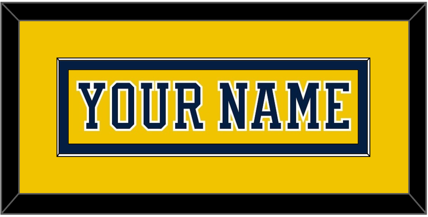 Michigan Hockey Nameplate - Alternate Maize (2019-2020) - Essential Tier 2