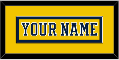 Michigan Hockey Nameplate - Alternate Maize (2019-2020) - Essential Tier 2