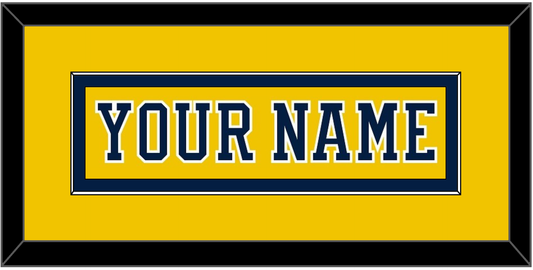 Michigan Hockey Nameplate - Alternate Maize (2019-2020) - Essential Tier 2