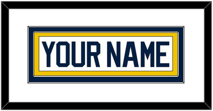 Michigan Hockey Nameplate - Home White (2021-2023) - Signature Tier 1