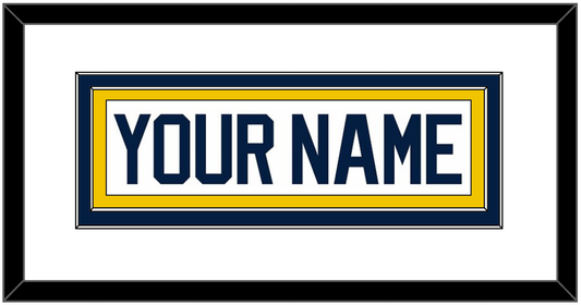 Michigan Hockey Nameplate - Home White (2021-2023) - Signature Tier 1