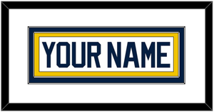 Michigan Hockey Nameplate - Home White (2021-2023) - Double Mat 1