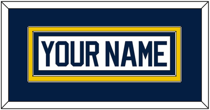 Michigan Hockey Nameplate - Home White (2021-2023) - Signature Tier 2