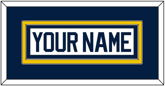 Michigan Hockey Nameplate - Home White (2021-2023) - Signature Tier 2