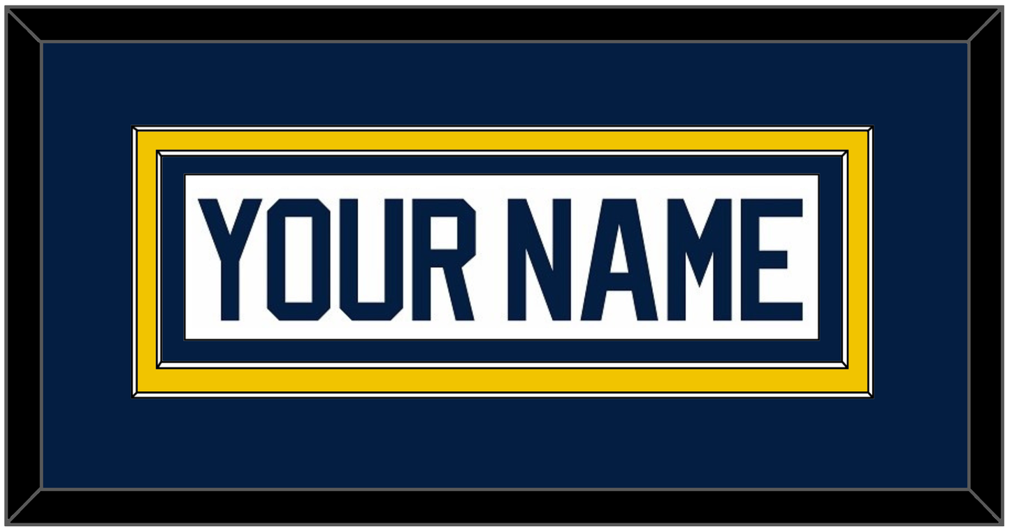 Michigan Hockey Nameplate - Home White (2021-2023) - Signature Tier 2