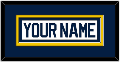 Michigan Hockey Nameplate - Home White (2021-2023) - Signature Tier 2
