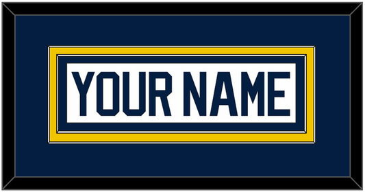 Michigan Hockey Nameplate - Home White (2021-2023) - Signature Tier 2