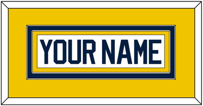 Michigan Hockey Nameplate - Home White (2021-2023) - Signature Tier 3