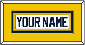 Michigan Hockey Nameplate - Home White (2021-2023) - Double Mat 3