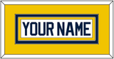 Michigan Hockey Nameplate - Home White (2021-2023) - Double Mat 3