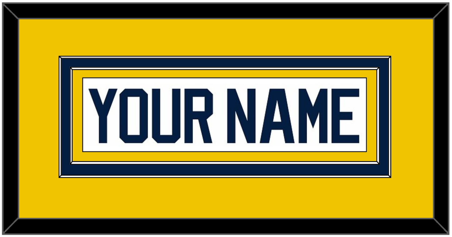 Michigan Hockey Nameplate - Home White (2021-2023) - Signature Tier 3