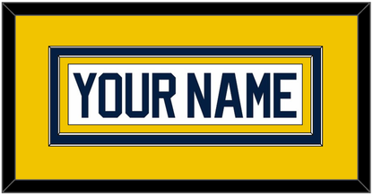 Michigan Hockey Nameplate - Home White (2021-2023) - Signature Tier 3