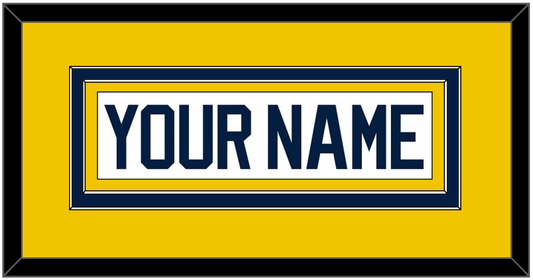 Michigan Hockey Nameplate - Home White (2021-2023) - Signature Tier 3