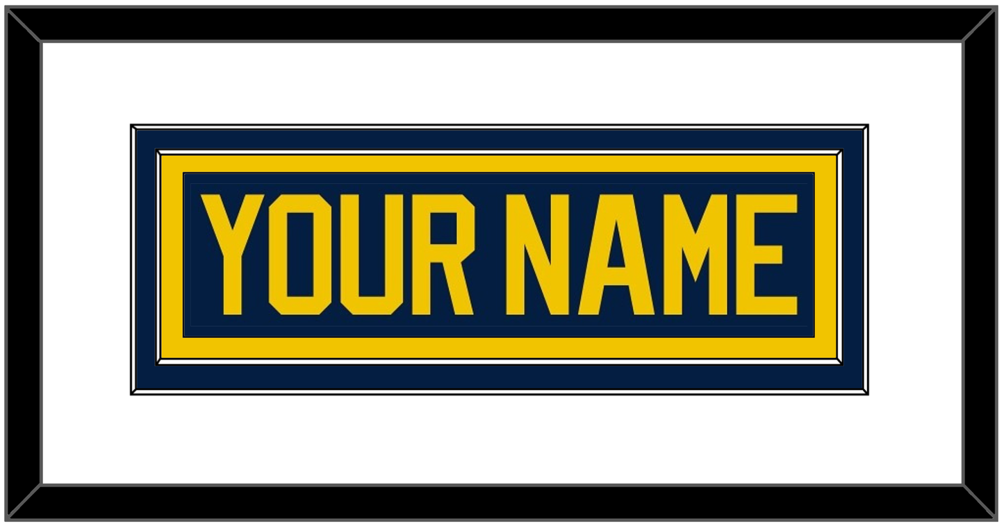 Michigan Hockey Nameplate - Road Blue (2021-2023) - Signature Tier 1