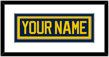 Michigan Hockey Nameplate - Road Blue (2021-2023) - Signature Tier 1