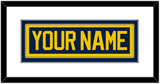 Michigan Hockey Nameplate - Road Blue (2021-2023) - Double Mat 1