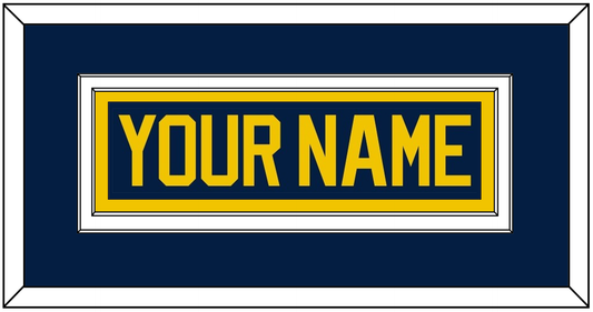 Michigan Hockey Nameplate - Road Blue (2021-2023) - Signature Tier 2