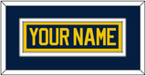 Michigan Hockey Nameplate - Road Blue (2021-2023) - Double Mat 2